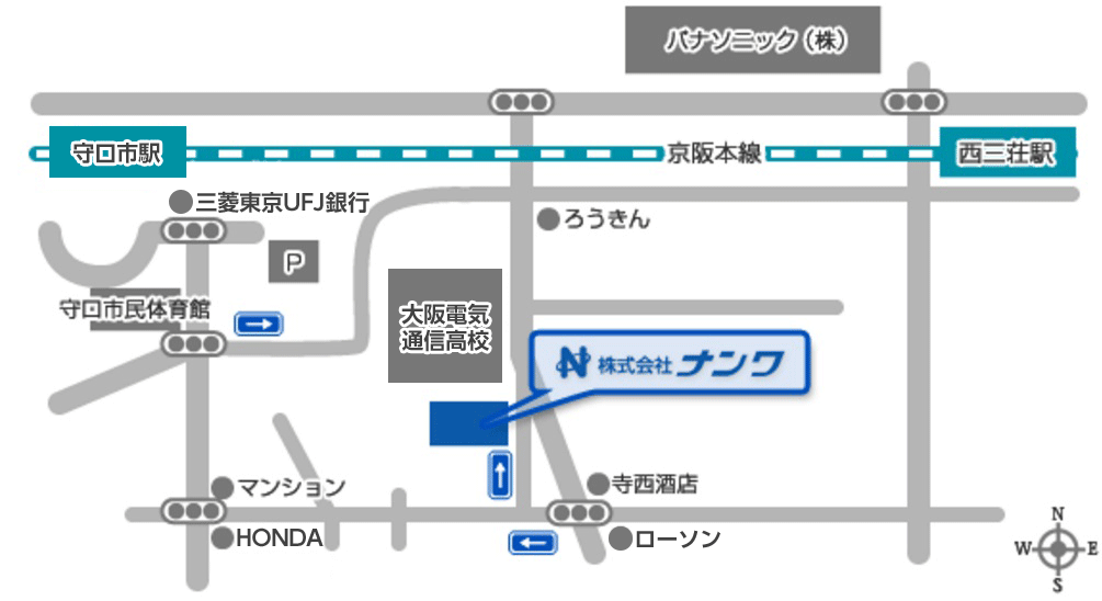 株式会社ナンワまでの地図